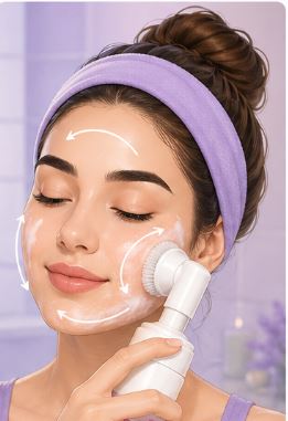 ماساژ با براش سیلیکونی