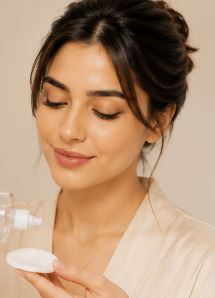 آغشته کردن پد به تونر
