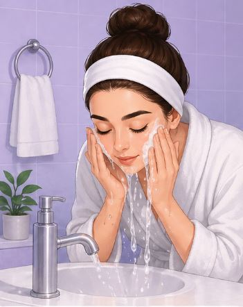 پاکسازی پوست و مژه
